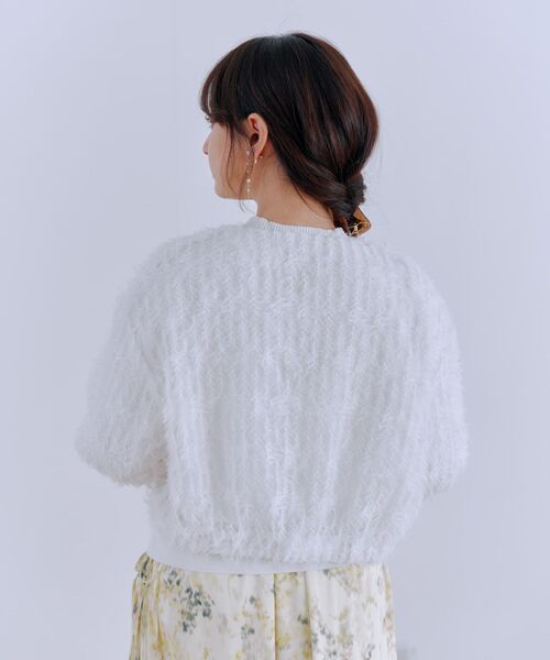 COHINA(コヒナ)の「フェザーチュールシアーブルゾン 【低身長・小柄女性】(ブルゾン・レディース・ブラック/ホワイト/ベージュ・ONE SIZE)」の17枚目の写真