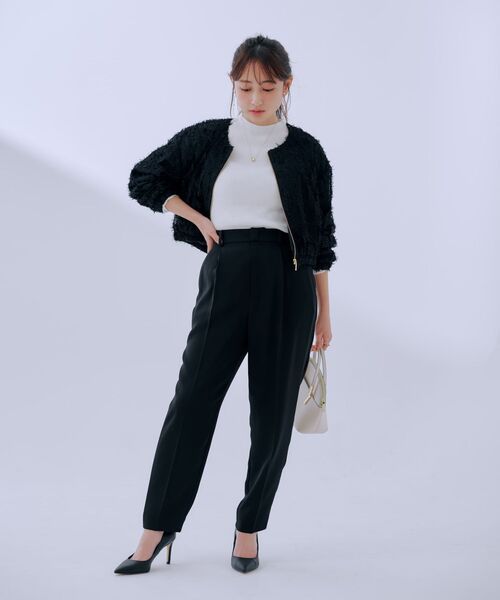 COHINA(コヒナ)の「フェザーチュールシアーブルゾン 【低身長・小柄女性】(ブルゾン・レディース・ブラック/ホワイト/ベージュ・ONE SIZE)」の22枚目の写真