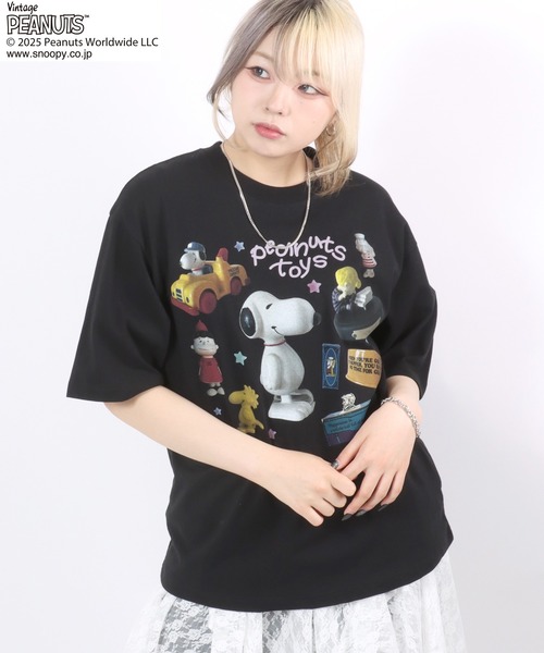 00s PEANUTS ピーナッツ　スヌーピー　tシャツ　XL相当 ピーナッツ PEANUTS スヌーピー ピーナッツ BIG Tシャツ