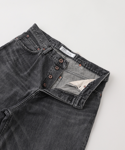 DAIRIKU(ダイリク)の「DAIRIKU / ダイリク Wide Vintage Denim Pants RG-DNM3(デニムパンツ・メンズ・ブルー/ブラック・31/27/29)」の4枚目の写真