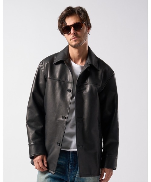 wjk（ダヴルジェイケイ）の「car coat（その他アウター・メンズ・ブラック・SMALL/MEDIUM/LARGE/X-LARGE）」の2枚目の写真