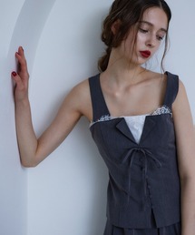 Seemi. byNICECLAUP | 【Seemi.】セットで着られる/レースアップベスト(ベスト)