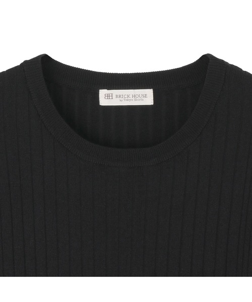 TOKYO SHIRTS（トウキョウシャツ）の「レディースニット リブフレンチ プルオーバー（ニット/セーター・レディース・ネイビー/ブラック・M/L/LL）」の8枚目の写真