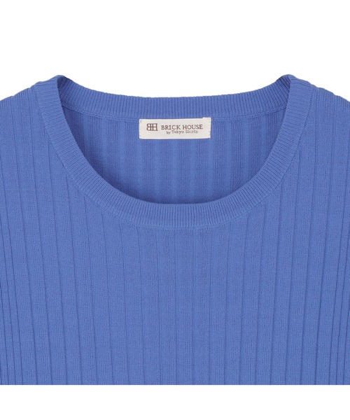 TOKYO SHIRTS（トウキョウシャツ）の「レディースニット リブフレンチ プルオーバー（ニット/セーター・レディース・ネイビー/ブラック・M/L/LL）」の4枚目の写真