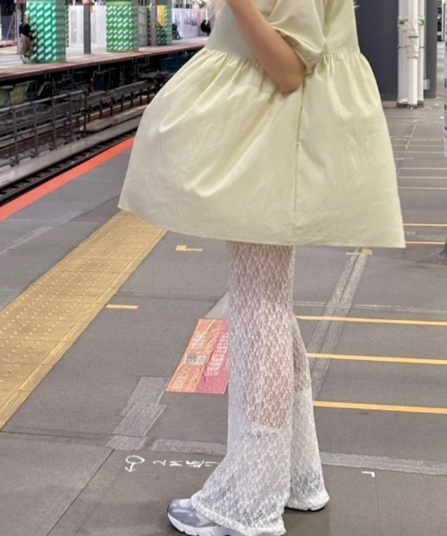 LAC-VERT（ラック・ヴェール）の「レースパンツ（その他パンツ・レディース・ホワイト/ブラック/ピンク/ベージュ・FREE）」の6枚目の写真