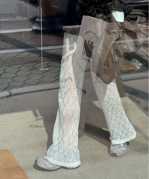 LAC-VERT（ラック・ヴェール）の「レースパンツ（その他パンツ・レディース・ホワイト/ブラック/ピンク/ベージュ・FREE）」の9枚目の写真