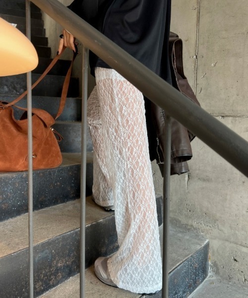 LAC-VERT（ラック・ヴェール）の「レースパンツ（その他パンツ・レディース・ホワイト/ブラック/ピンク/ベージュ・FREE）」の14枚目の写真