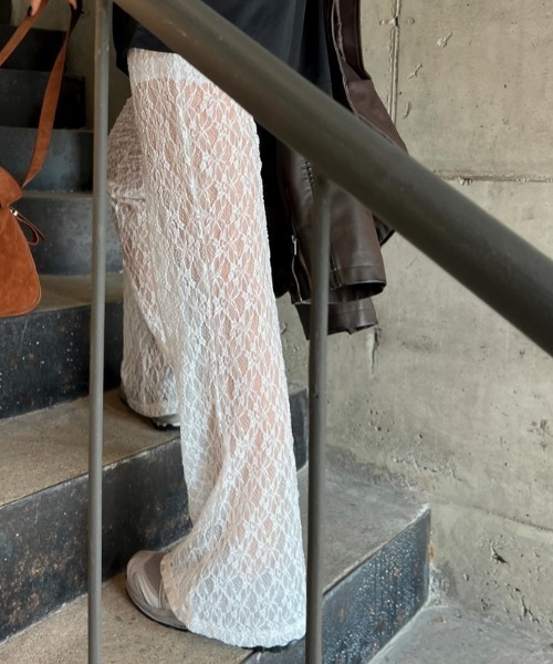 LAC-VERT（ラック・ヴェール）の「レースパンツ（その他パンツ・レディース・ホワイト/ブラック/ピンク/ベージュ・FREE）」の12枚目の写真