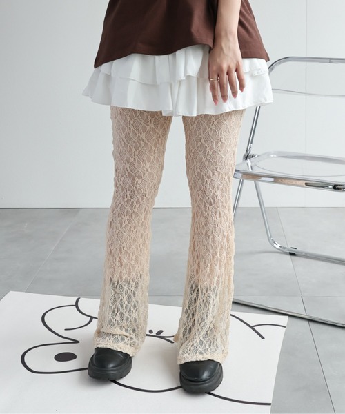 LAC-VERT（ラック・ヴェール）の「レースパンツ（その他パンツ・レディース・ホワイト/ブラック/ピンク/ベージュ・FREE）」の22枚目の写真