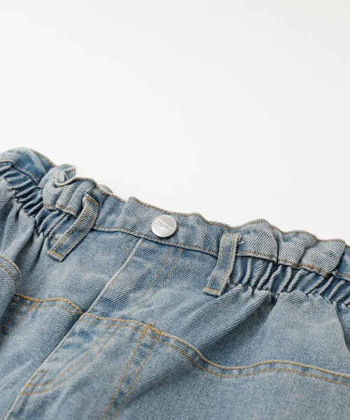 URBAN CHERRY（アーバンチェリー）の「ハイウエストロールアップデニムショートパンツ（デニムパンツ・キッズ・ブルー・S/M/XS）」の10枚目の写真