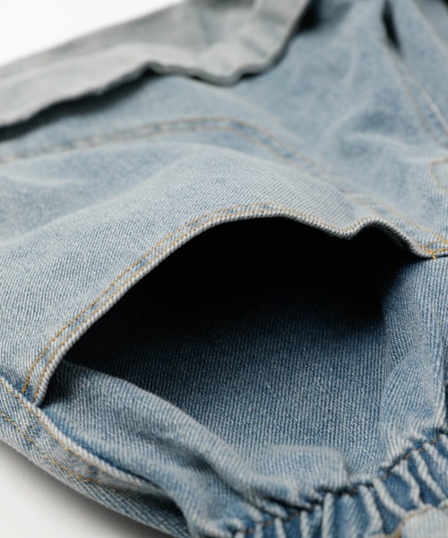 URBAN CHERRY（アーバンチェリー）の「ハイウエストロールアップデニムショートパンツ（デニムパンツ・キッズ・ブルー・S/M/XS）」の13枚目の写真
