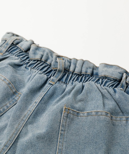 URBAN CHERRY（アーバンチェリー）の「ハイウエストロールアップデニムショートパンツ（デニムパンツ・キッズ・ブルー・S/M/XS）」の14枚目の写真
