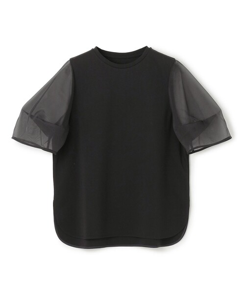 UNFILO(アンフィーロ)の「BEAUTY FORM-T シアースリーブT(Tシャツ/カットソー・レディース・ネイビー系/ベージュ系/ブラック系/グレー系・SMALL/MEDIUM/LARGE)」の11枚目の写真