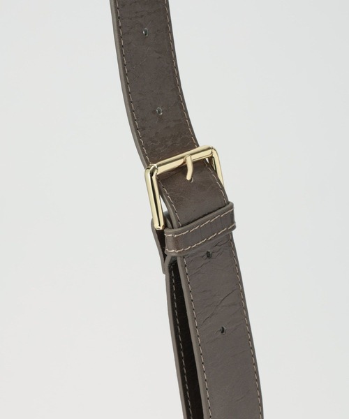 CHRISTIAN VILLA（クリスチャンヴィラ）の「【CHRISTIAN VILLA】SQUARE BOSTON（ショルダーバッグ・レディース・チャコール/ベージュ・フリー）」の11枚目の写真