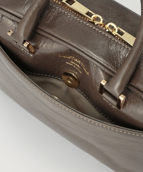 CHRISTIAN VILLA（クリスチャンヴィラ）の「【CHRISTIAN VILLA】SQUARE BOSTON（ショルダーバッグ・レディース・チャコール/ベージュ・フリー）」の20枚目の写真