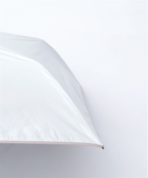 axes femme（アクシーズファム）の「バイカラーリボン晴雨兼用折傘（折りたたみ傘・レディース・サックスブルー/ブラック/ホワイト・FREE）」の7枚目の写真