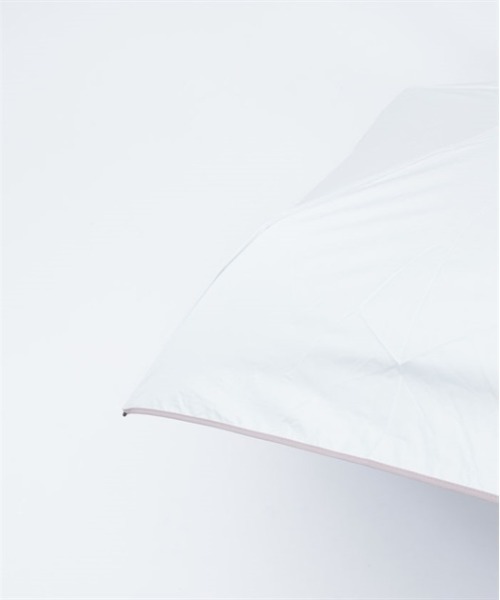 axes femme（アクシーズファム）の「バイカラーリボン晴雨兼用折傘（折りたたみ傘・レディース・サックスブルー/ブラック/ホワイト・FREE）」の8枚目の写真