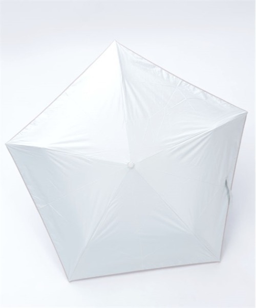 axes femme（アクシーズファム）の「バイカラーリボン晴雨兼用折傘（折りたたみ傘・レディース・サックスブルー/ブラック/ホワイト・FREE）」の9枚目の写真