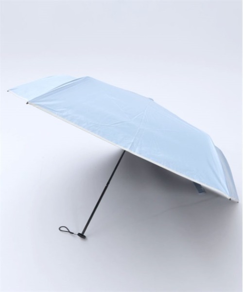 axes femme（アクシーズファム）の「バイカラーリボン晴雨兼用折傘（折りたたみ傘・レディース・サックスブルー/ブラック/ホワイト・FREE）」の13枚目の写真