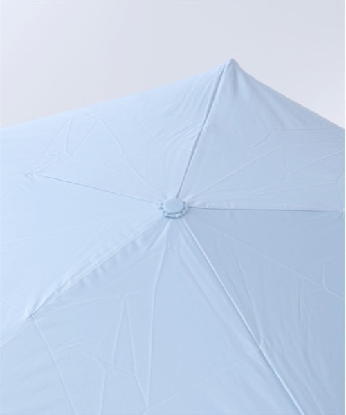 axes femme（アクシーズファム）の「バイカラーリボン晴雨兼用折傘（折りたたみ傘・レディース・サックスブルー/ブラック/ホワイト・FREE）」の17枚目の写真