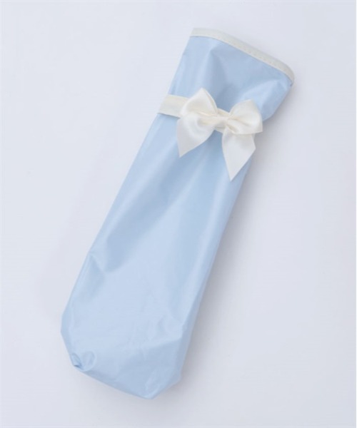 axes femme（アクシーズファム）の「バイカラーリボン晴雨兼用折傘（折りたたみ傘・レディース・サックスブルー/ブラック/ホワイト・FREE）」の21枚目の写真