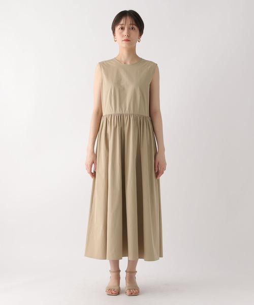 Elura(エルーラ)の「タイプライターワンピース〈低身長サイズあり〉/492841(ワンピース・レディース・ブラック/ベージュ・FREE(S)/FREE)」の12枚目の写真