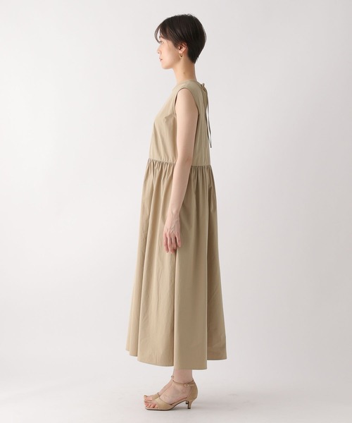 Elura(エルーラ)の「タイプライターワンピース〈低身長サイズあり〉/492841(ワンピース・レディース・ブラック/ベージュ・FREE(S)/FREE)」の11枚目の写真