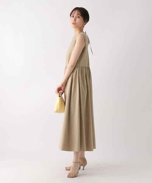 Elura(エルーラ)の「タイプライターワンピース〈低身長サイズあり〉/492841(ワンピース・レディース・ブラック/ベージュ・FREE(S)/FREE)」の13枚目の写真