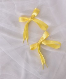 VIBGYOR Women | 【float】《推し活/推しカラー/メンカラ》幅広 サテン リボン 靴紐【30色展開】(シューズアクセサリー)