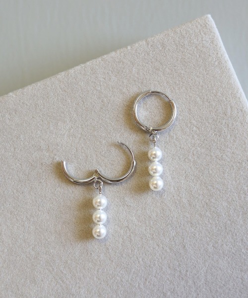 CERCA（チェルカ）の「KAM.accessory/サージカルステンレス316L/金属アレルギー対応/3連パールピアス（ピアス（両耳用）・レディース・ゴールド系1/シルバー系2/ゴールド系2/シルバー系1・FREE）」の21枚目の写真