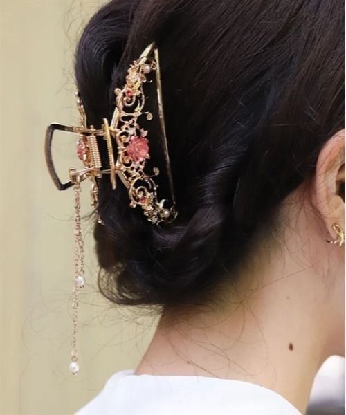 811◇チェスカメオリボンバレッタ ゴールド axes femme アクシーズ axes femme（アクシーズファム）の「チェスカメオリボンバレッタ