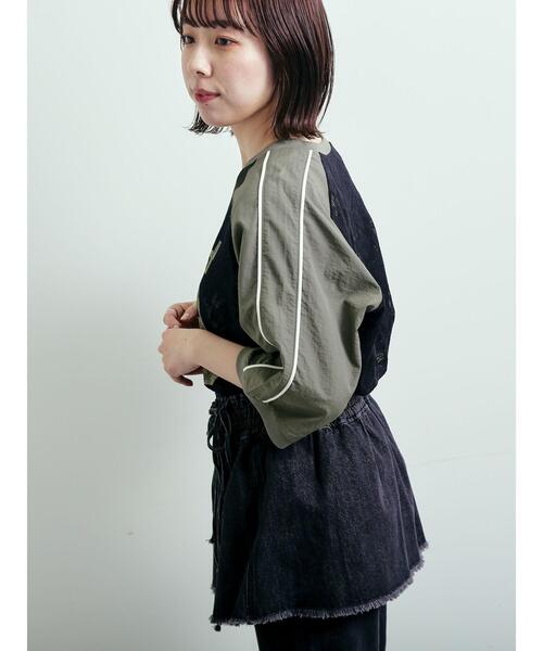 SM2(エスエムツー)の「レース切替ラグランスリーブカットソー(Tシャツ/カットソー・レディース・クリーム/オフホワイト/ブラック・F)」の19枚目の写真