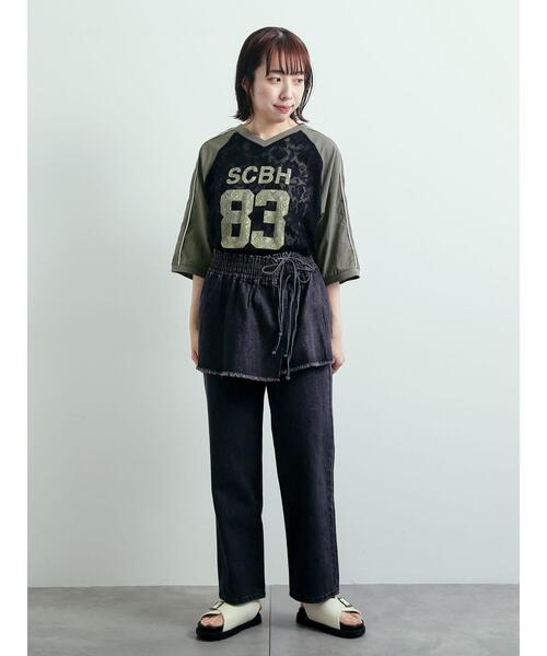 SM2(エスエムツー)の「レース切替ラグランスリーブカットソー(Tシャツ/カットソー・レディース・クリーム/オフホワイト/ブラック・F)」の22枚目の写真