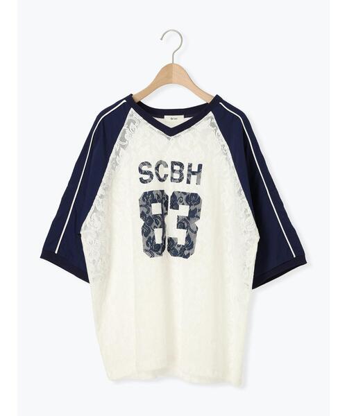 SM2(エスエムツー)の「レース切替ラグランスリーブカットソー(Tシャツ/カットソー・レディース・クリーム/オフホワイト/ブラック・F)」の10枚目の写真