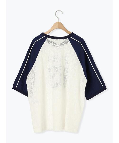 SM2(エスエムツー)の「レース切替ラグランスリーブカットソー(Tシャツ/カットソー・レディース・クリーム/オフホワイト/ブラック・F)」の11枚目の写真