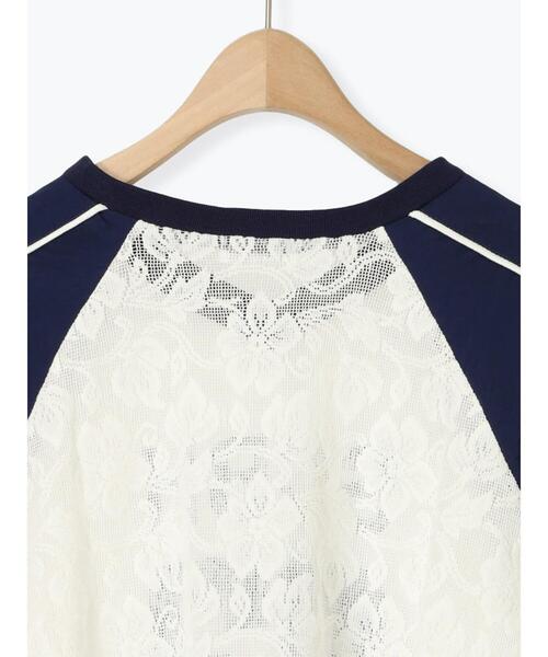 SM2(エスエムツー)の「レース切替ラグランスリーブカットソー(Tシャツ/カットソー・レディース・クリーム/オフホワイト/ブラック・F)」の15枚目の写真