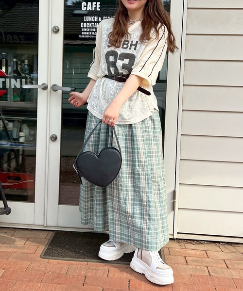 SM2(エスエムツー)の「レース切替ラグランスリーブカットソー(Tシャツ/カットソー・レディース・クリーム/オフホワイト/ブラック・F)」の7枚目の写真