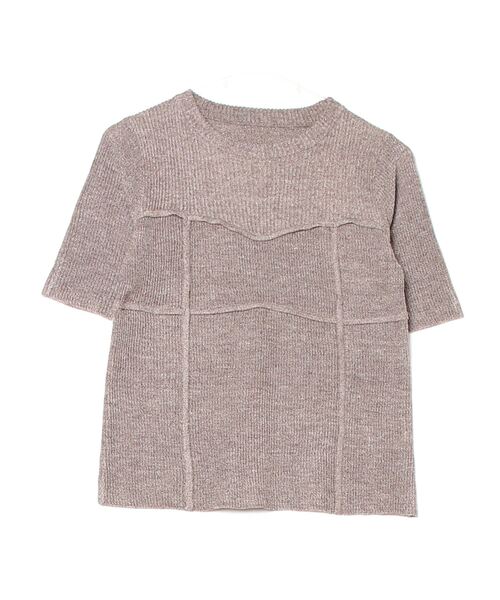 Per sist ence（パーシエンス）の「MIXリブニットビスチェデザインプルオーバー（Tシャツ/カットソー・レディース・アイボリー/ブラック/ブラウン/グリーン・ONE SIZE）」の10枚目の写真