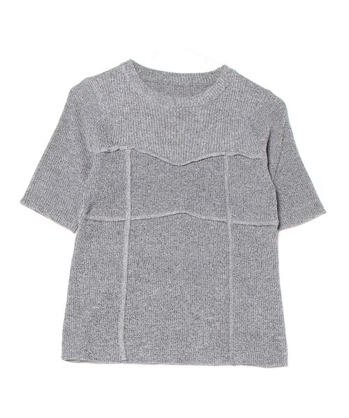 Per sist ence（パーシエンス）の「MIXリブニットビスチェデザインプルオーバー（Tシャツ/カットソー・レディース・アイボリー/ブラック/ブラウン/グリーン・ONE SIZE）」の8枚目の写真