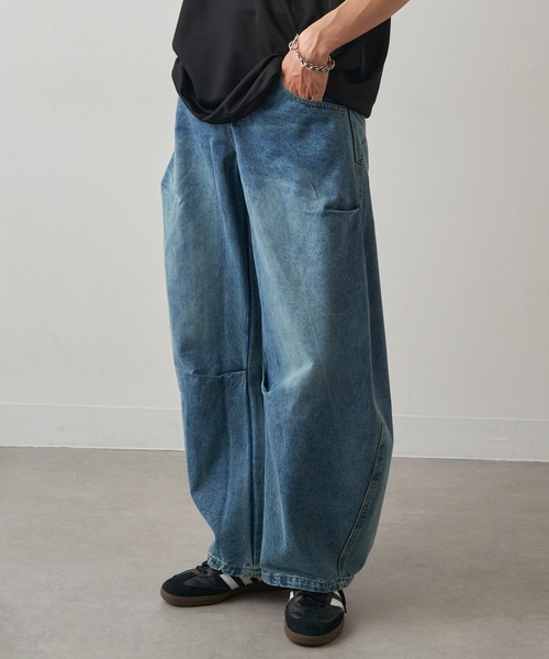 HAUS(ハウス)の「【HAUS】カーブデニム JNF24100(デニムパンツ・メンズ・ブルー/マルチ・M/L)」の9枚目の写真