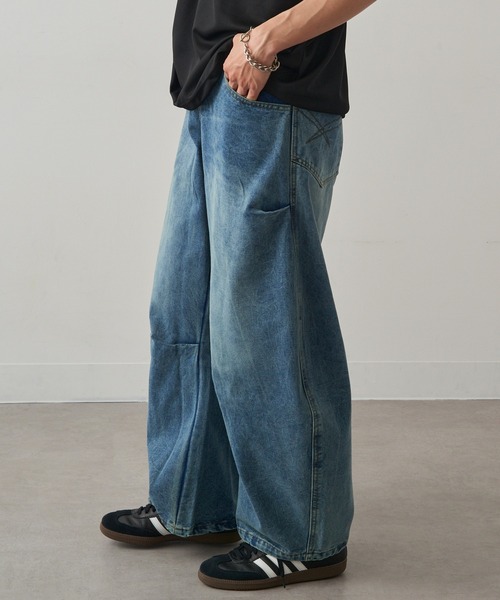 HAUS(ハウス)の「【HAUS】カーブデニム JNF24100(デニムパンツ・メンズ・ブルー/マルチ・M/L)」の8枚目の写真