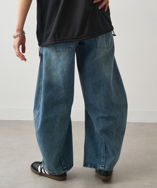 HAUS(ハウス)の「【HAUS】カーブデニム JNF24100(デニムパンツ・メンズ・ブルー/マルチ・M/L)」の7枚目の写真