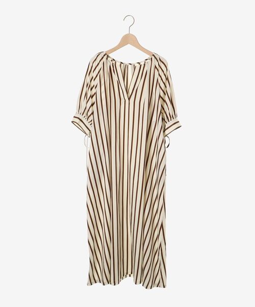 le.coeur blanc（ルクールブラン）の「ストライプVネックワンピース（ワンピース・レディース・グリーン系その他/ホワイト系その他2・38）」の18枚目の写真