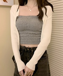 FUMIE=TANAKA/フミエタナカ】velvet bustier/ベルベットビスチェ