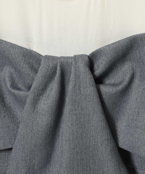 mysty woman（ミスティウーマン）の「［追加1］ビスチェドッキングプルオーバー　 497653（Tシャツ/カットソー・レディース・グレー/ベージュ/ブラウン・FREE）」の17枚目の写真