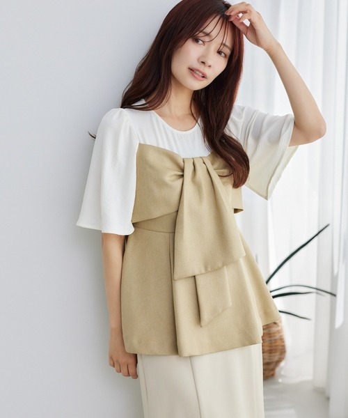 tシャツ 「追加1」ビスチェドッキングプルオーバー　 497653 レディース 追加1］ビスチェドッキングプルオーバー 497653（Tシャツ