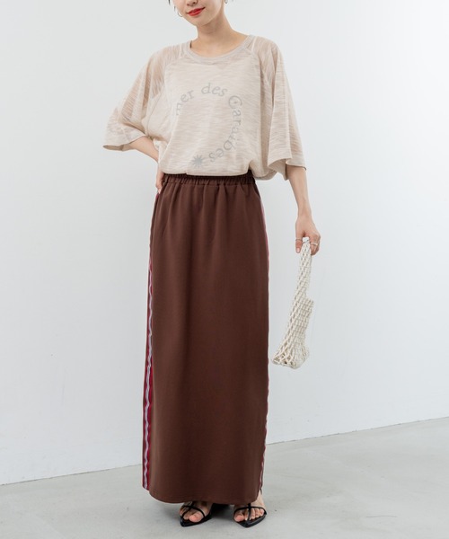 refinedworks(リファインドワークス)の「【refinedworks】シアーニットロゴプルオーバー!(ニット/セーター・レディース・ベージュ/ネイビー/グレー・FREE)」の12枚目の写真