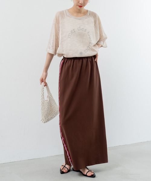 refinedworks(リファインドワークス)の「【refinedworks】シアーニットロゴプルオーバー!(ニット/セーター・レディース・ベージュ/ネイビー/グレー・FREE)」の18枚目の写真