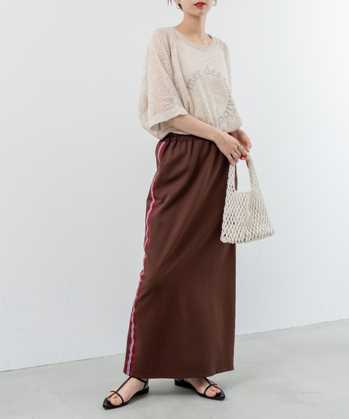 refinedworks(リファインドワークス)の「【refinedworks】シアーニットロゴプルオーバー!(ニット/セーター・レディース・ベージュ/ネイビー/グレー・FREE)」の19枚目の写真