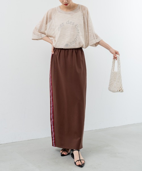 refinedworks(リファインドワークス)の「【refinedworks】シアーニットロゴプルオーバー!(ニット/セーター・レディース・ベージュ/ネイビー/グレー・FREE)」の21枚目の写真